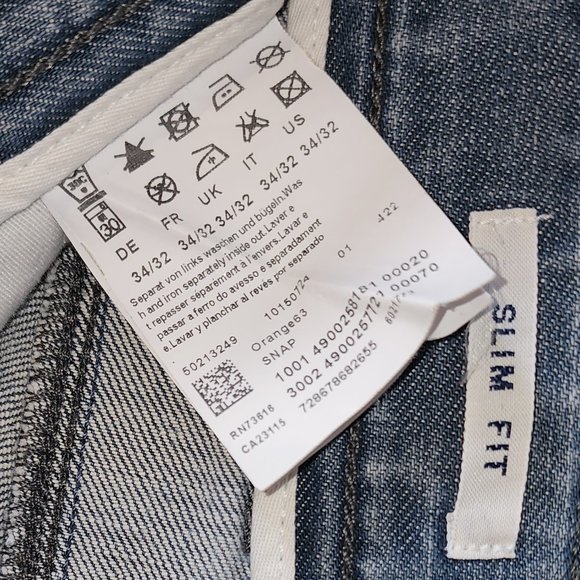 HUGO BOSS ORANGE JEANS SIZE 32/34 MEN - Picture 2 of 5